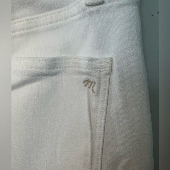 Madewell 10" High-Rise Skinny Jeans Pure White: Step-Hem Edition Summer Pants 26 - Picture 8 of 14
